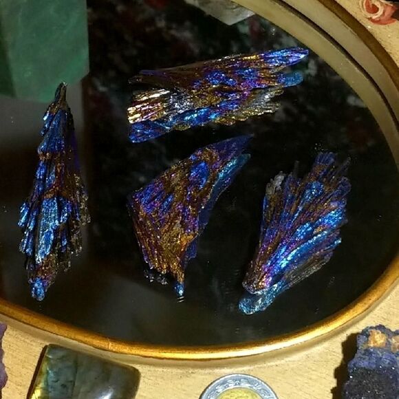 1 Pc. Aura Black Kyanite Blades - Picture 1 of 5
